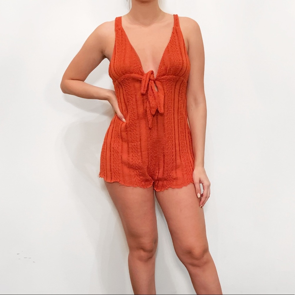 Orange romper